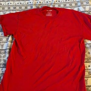 Red t-shirts short sleeve plain